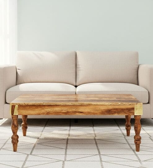Rubi Coffee Table in Natural Wood Finish