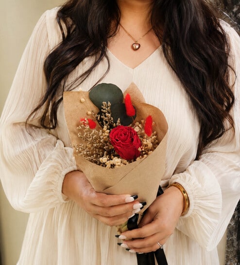 Ruby Romance Rose Bouquet-image-2