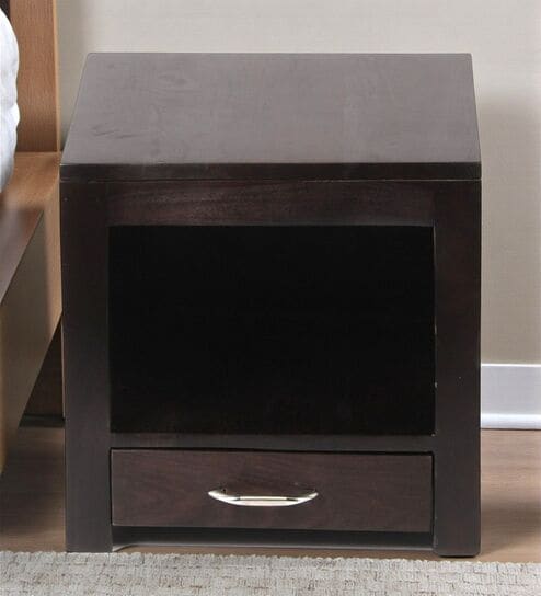 Russell Bedside Table In Dark Mahagony Finish
