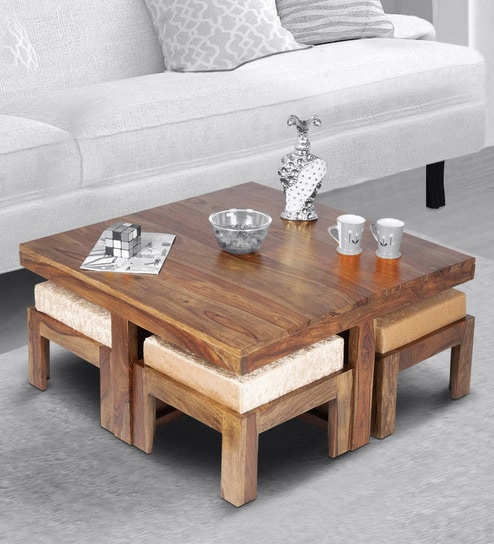 pepperfry coffee table set