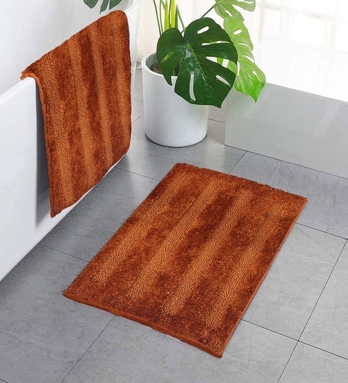 Rust Microfiber 16x24 Inches Ultra Soft Bath Mat