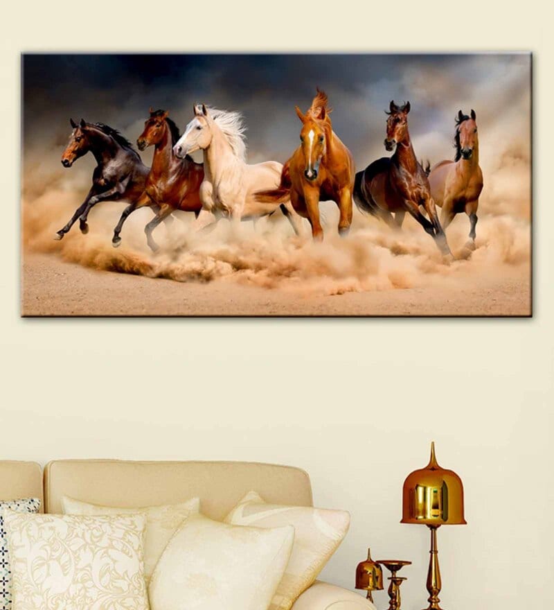 horse running photo frame