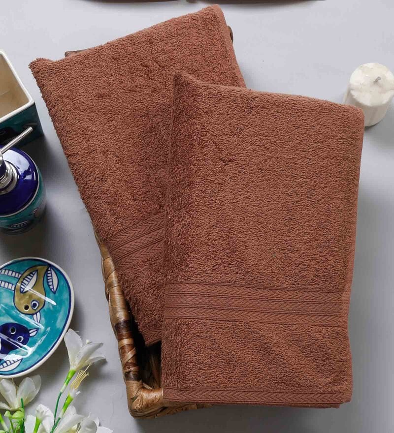 rust bath towels