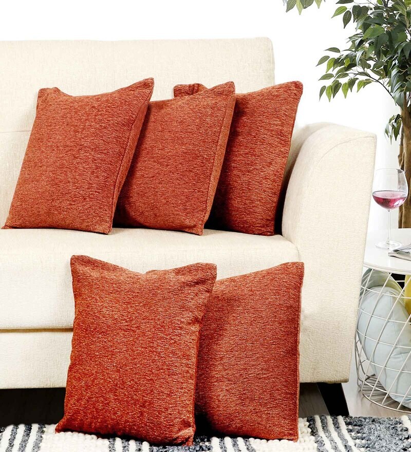 rust colour cushion covers