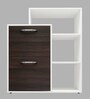 Ruben Shoe Cabinet in Dark Walnut & Frosty White Colour