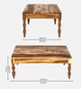 Rubi Coffee Table in Natural Wood Finish