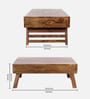 Rubi Coffee Table in Teak Finish