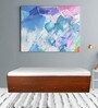 Rubi Single Size Bed with Drawer Storage in Suede Finish