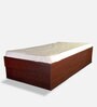 Rubi Single Size Bed with Drawer Storage in Suede Finish
