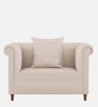 Rubi Velvet 1 Seater Sofa in Camel Beige Colour