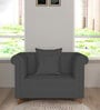 Rubi Velvet 1 Seater Sofa in Davy Grey Colour
