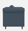 Rubi Velvet 1 Seater Sofa in Oxford Blue Colour