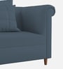 Rubi Velvet 1 Seater Sofa in Oxford Blue Colour
