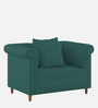 Rubi Velvet 1 Seater Sofa in Pine Green Colour