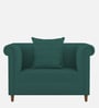 Rubi Velvet 1 Seater Sofa in Pine Green Colour