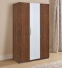 Rubix 3 Door Wardrobe in Walnut Finish