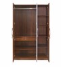 Rubix 3 Door Wardrobe in Walnut Finish