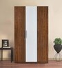 Rubix 3 Door Wardrobe in Walnut Finish