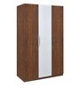 Rubix 3 Door Wardrobe in Walnut Finish
