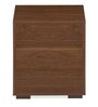 Rubix Bedside Table in Walnut Finish