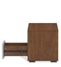 Rubix Bedside Table in Walnut Finish