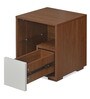 Rubix Bedside Table in Walnut Finish