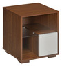 Rubix Bedside Table in Walnut Finish