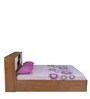 Rubix King Size Bed with Storage in Walnut Finish