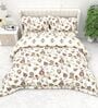 Ruby Buta 4-Piece Combo -Double Bed Cold Weather Comforter & Bedsheet Set