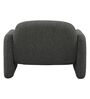 Ruby Charcoal Colour Lounge Chair In Boucle Fabric