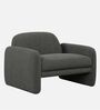 Ruby Charcoal Colour Lounge Chair In Boucle Fabric