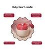 Ruby Heart Candle
