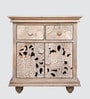 Ruchi Solid Wood Cabinet in White Colour