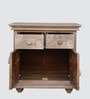 Ruchi Solid Wood Cabinet in White Colour
