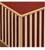 Rudra Crimson Bone Inlay Coffee Table In Red Colour With Artistic Motif Rudra Crimson Bone Inlay Coffee Table In Red Colour With Artistic Motif