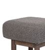 Rufus Boulder Pouffe In Espresso Oak Finish