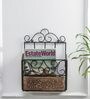 Metal Wall Mounted Magazine Holder in Copper Colour