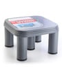 Regalo   Rugged Grey Polypropylene Bath Stool