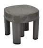 Regalo   Rugged Grey Polypropylene Bath Stool