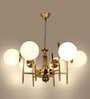 Amalia Gold Iron Globe Chandelier