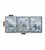 Deer Multicolour Canvas Framed People and Places Art Panels Set of 3