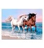 Running Horse Toughened Glass Art Print