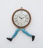 Running Time Multicolour Iron  Wall Clock