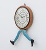 Running Time Multicolour Iron  Wall Clock