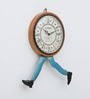 Running Time Multicolour Iron  Wall Clock