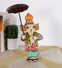 Rural Craft Multicolour MDF Lord Ganesha with Umbrella