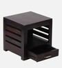 Russell Bedside Table In Dark Mahagony Finish