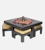 Russell Coffee Table Set in Dark Walnut Finish Russell Coffee Table Set in Dark Walnut Finish