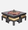 Russell Coffee Table Set in Dark Walnut Finish Russell Coffee Table Set in Dark Walnut Finish