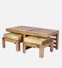 Russell Coffee Table Set in Teak Finish Russell Coffee Table Set in Teak Finish